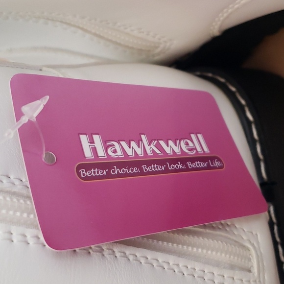 Hawkwell White Combat Side Zipper Lace up Ankle Booties Size 8.5 - Picture 10 of 10